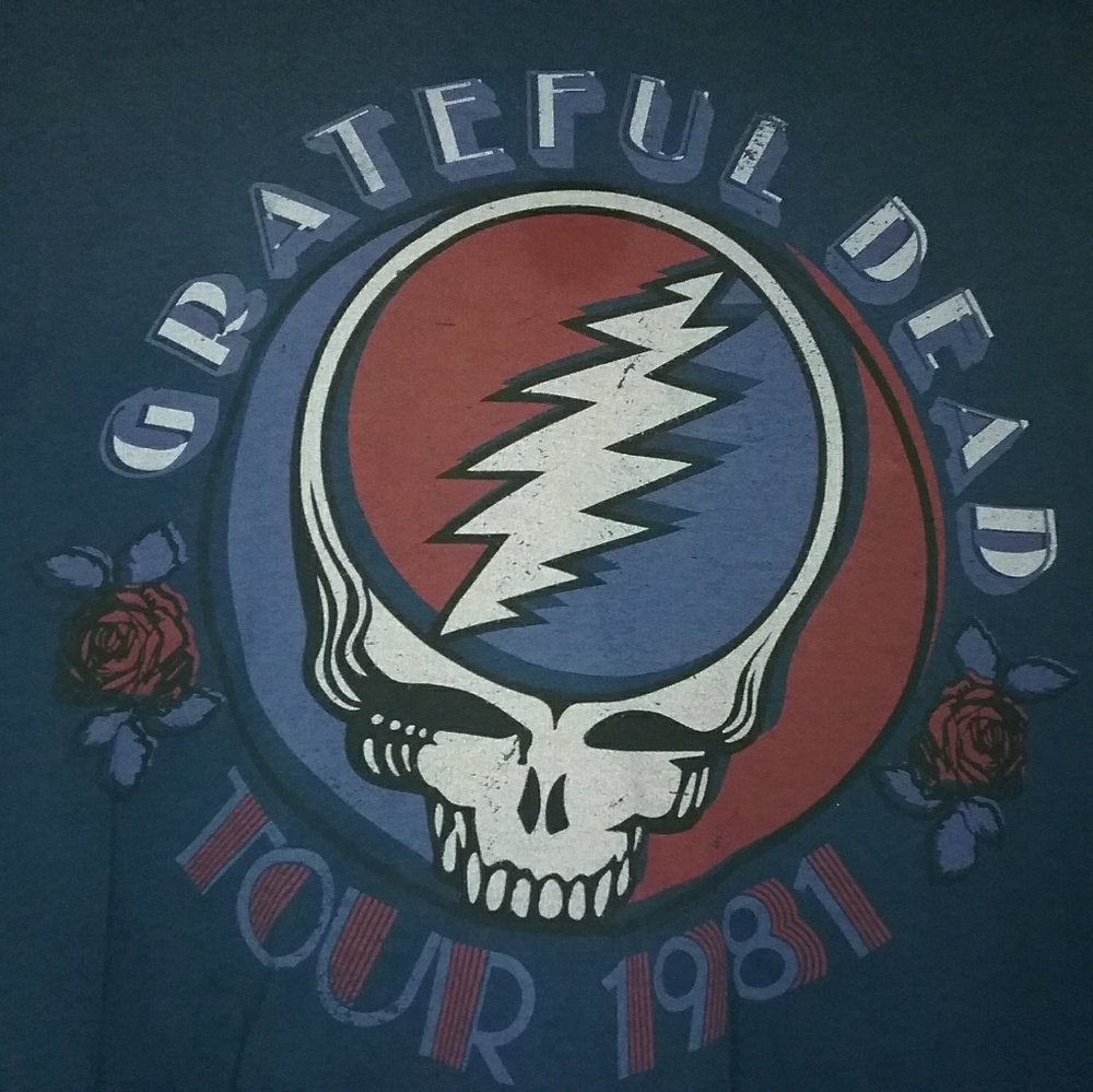 Grateful dead vintage 1981 tour t shirt men's xl
